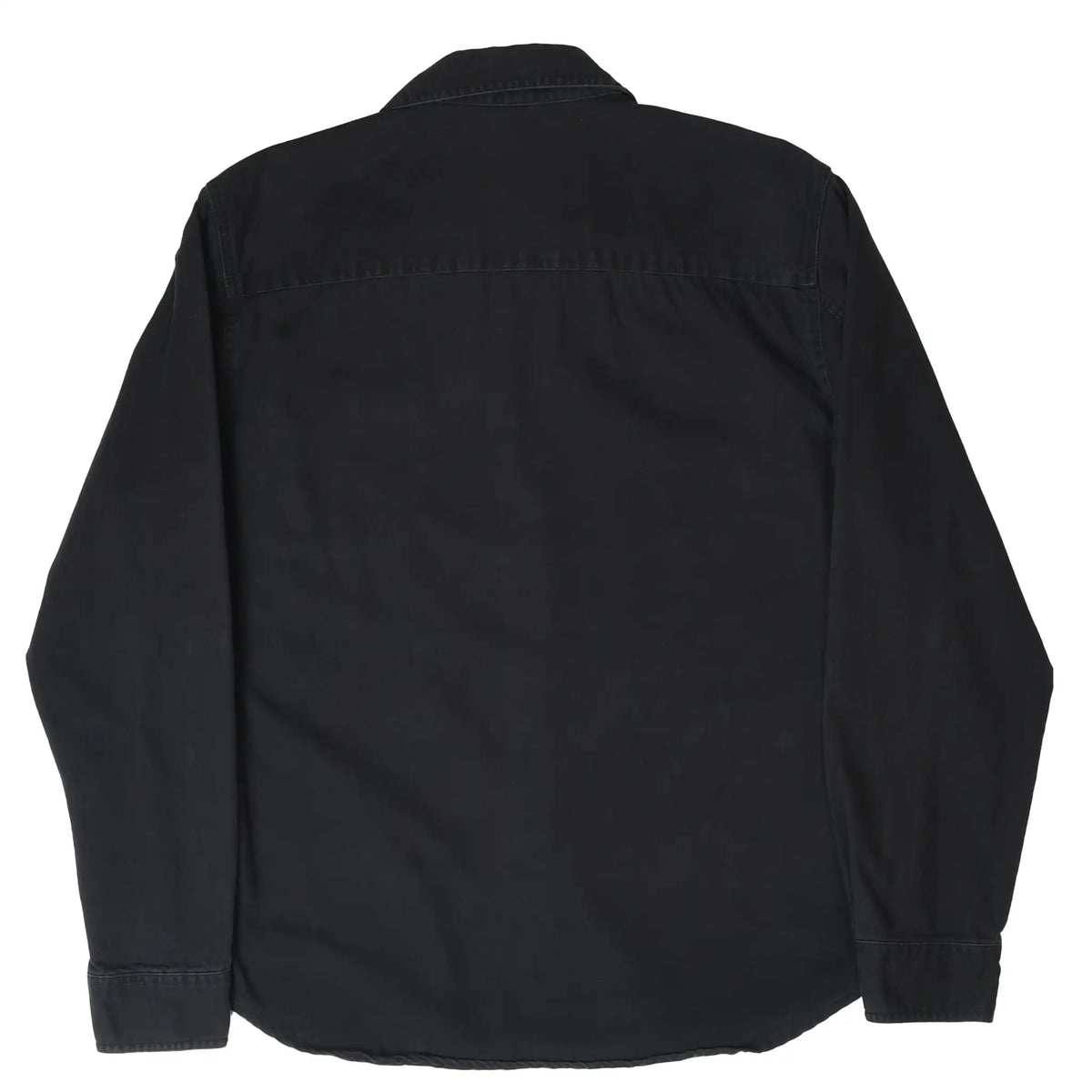 Back of black Levi's Jeans long-sleeve denim shirt with shoulder yoke