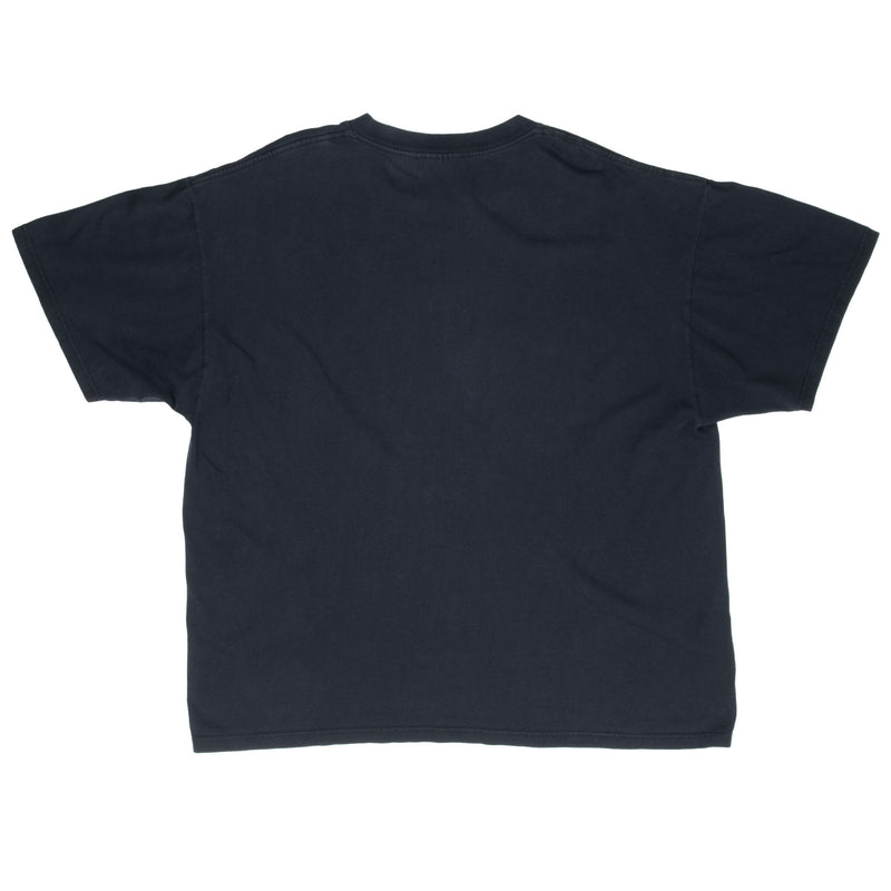 Vintage Nike Big Swoosh Black Tee Shirt 2000S Size XL