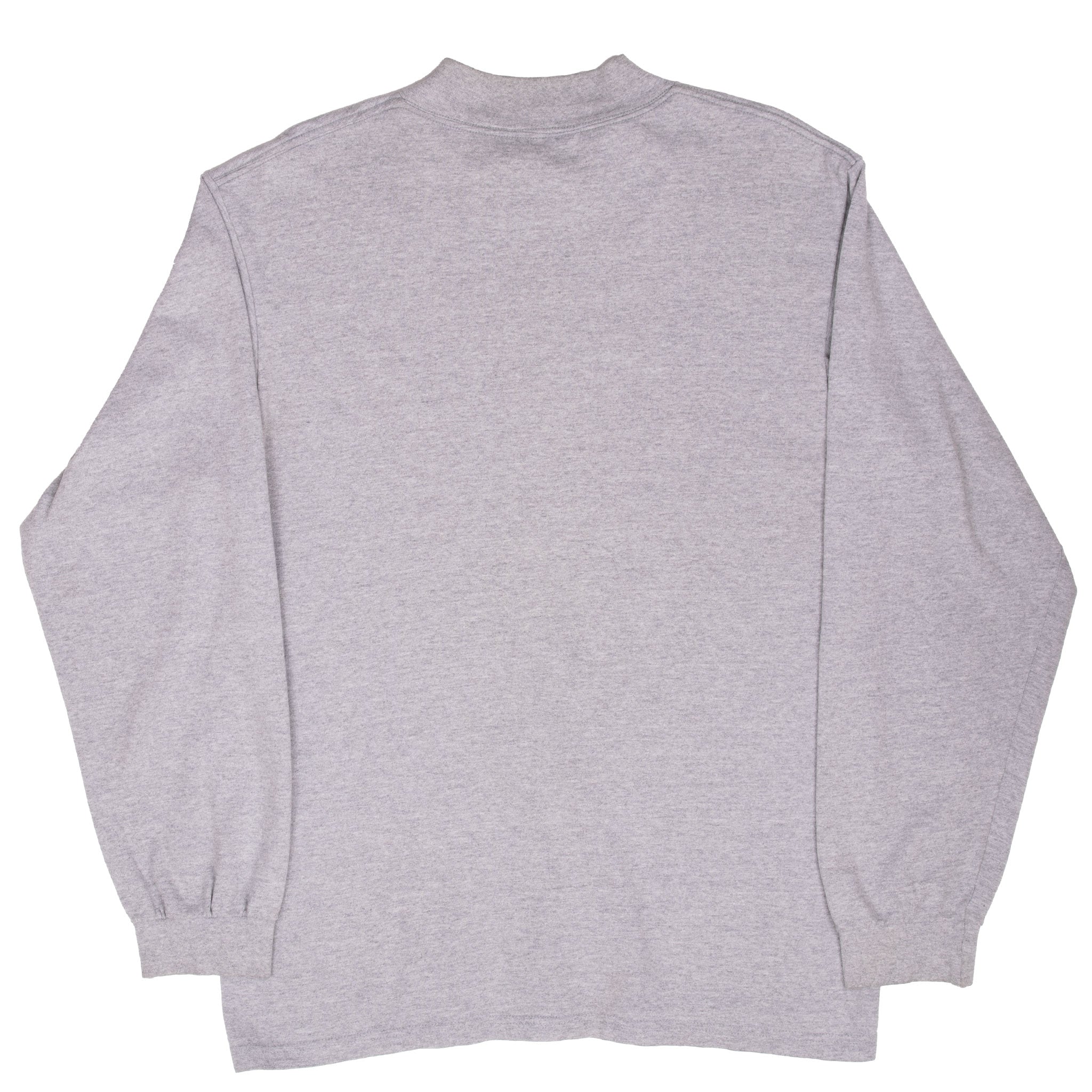 VINTAGE NIKE LONG SLEEVE TURTLE NECK GREY TEE SHIRT 1990S MEDIUM