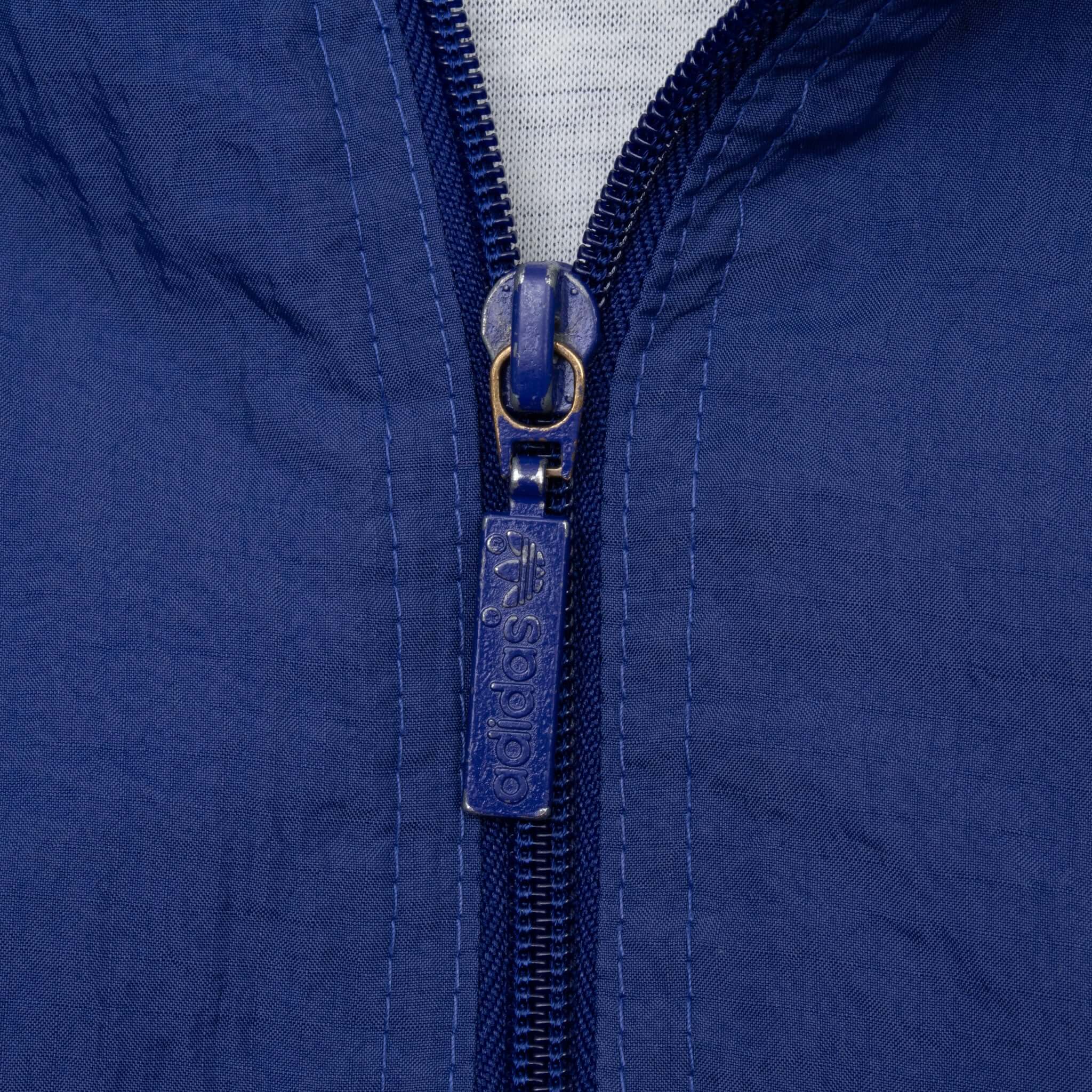 Vintage Adidas Grey Windbreaker Jacket 1990S Size Large