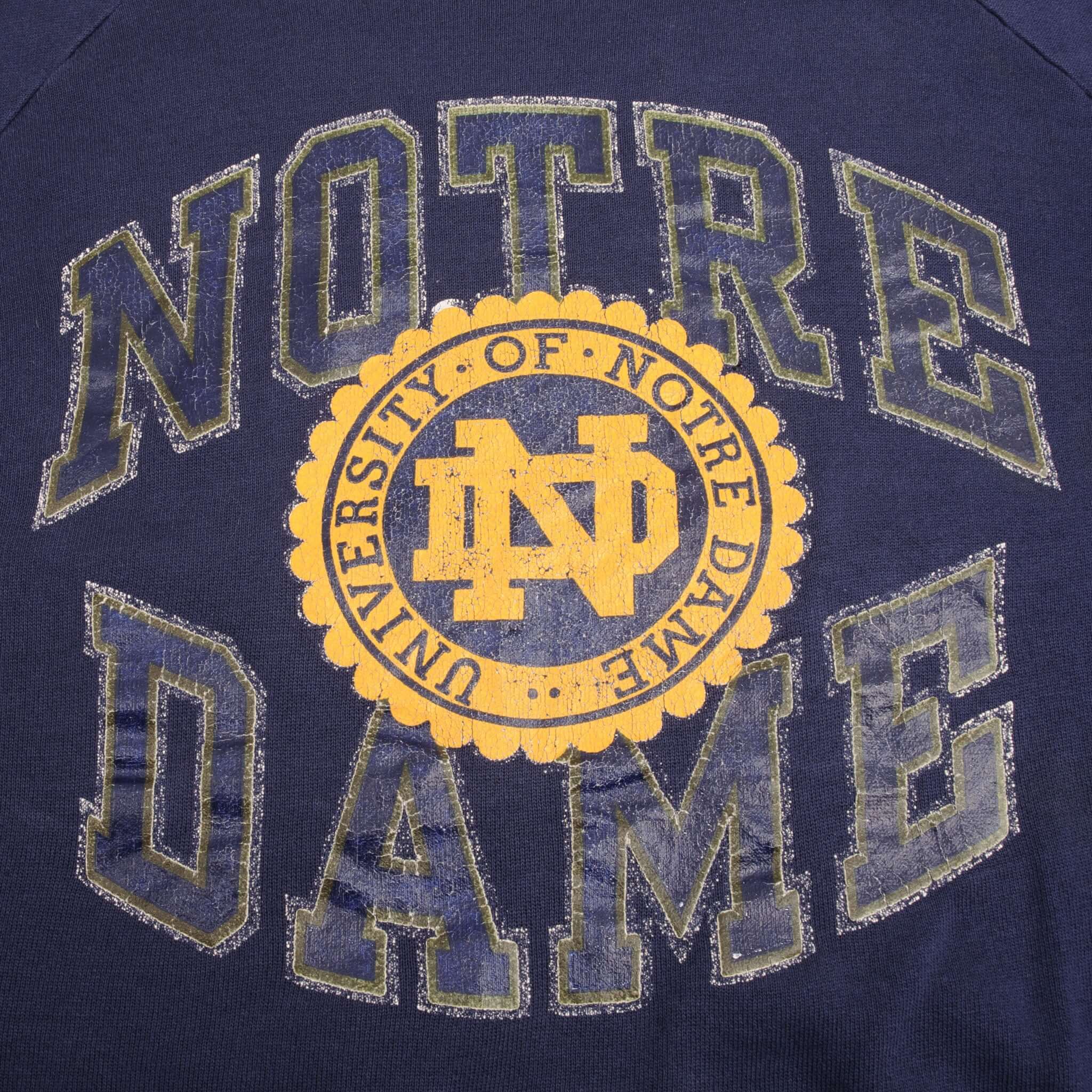 Vintage Ncaa Notre Dame University Champion Sweatshirt 1980S Size Large