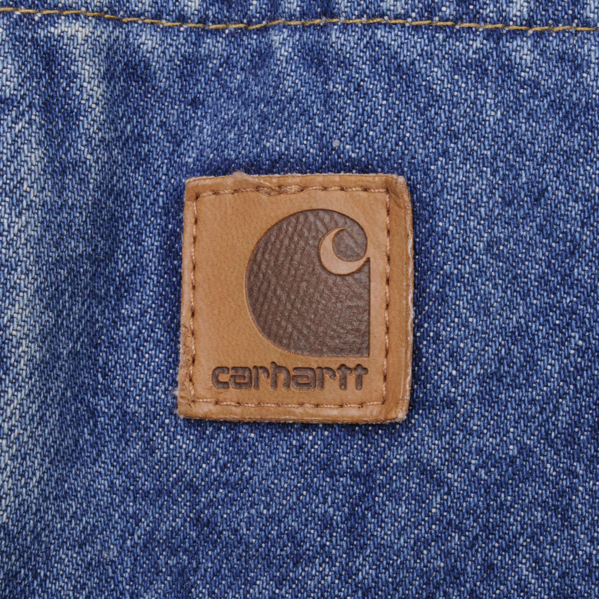 Vintage Carhartt Denim Hooded Jacket J139DST Size XL