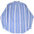 Back of Polo Ralph Lauren blue shirt with white and yellow vertical stripes
