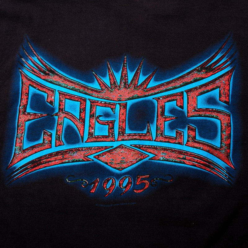 Vintage Original Eagles Hell Freezes Over Tour Tee Shirt 1995 Size XL Made In USA With Single Stitch.  