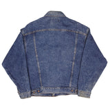 Beautiful Vintage Levis Type 3 Jacket With a Medium Wash 4 Pockets 1980S Made In USA Size Large. Back Button #74