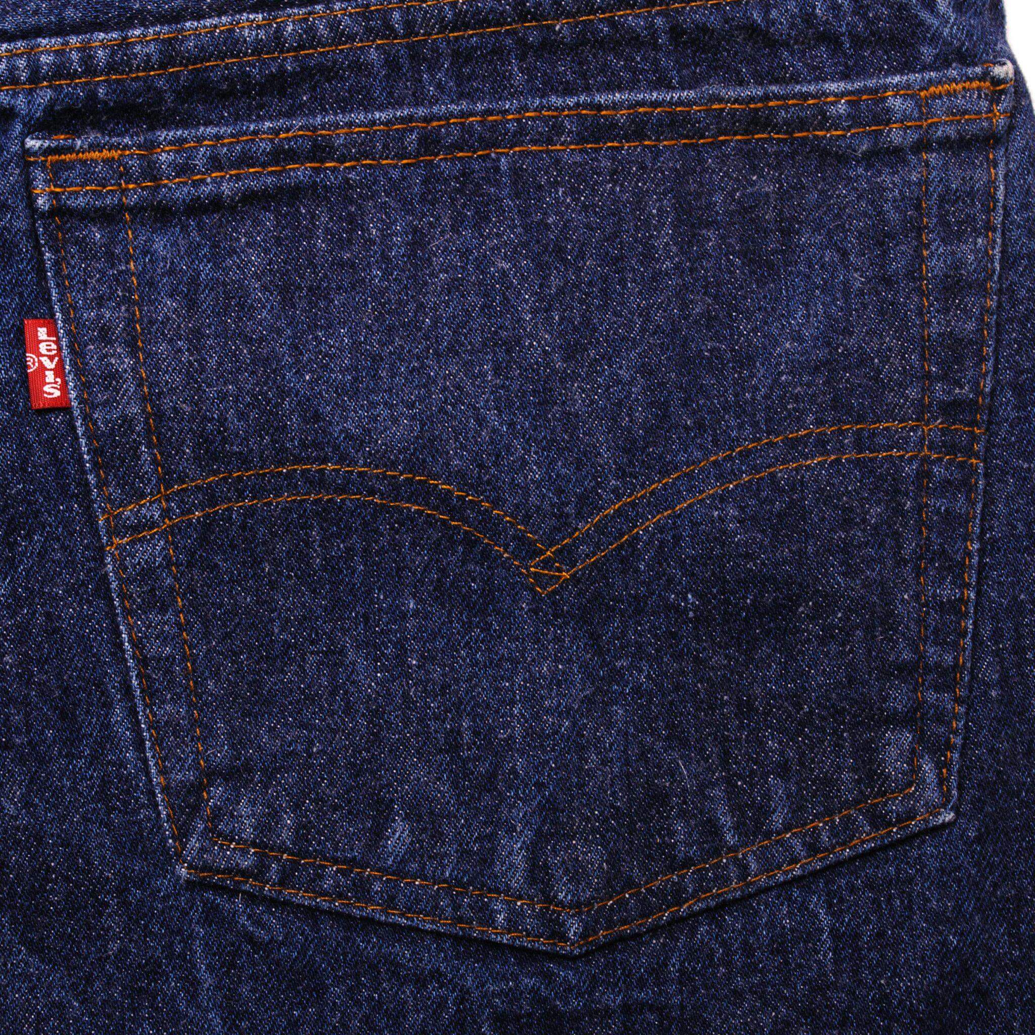 VINTAGE LEVIS 501 JEANS INDIGO EARLY 1980s SIZE W35 L28 MADE IN USA