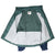 Open Nike windbreaker showing green mesh and light gray interior lining
