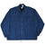 Full front view of navy blue Nike windbreaker with black Swoosh, zip closure, and pockets