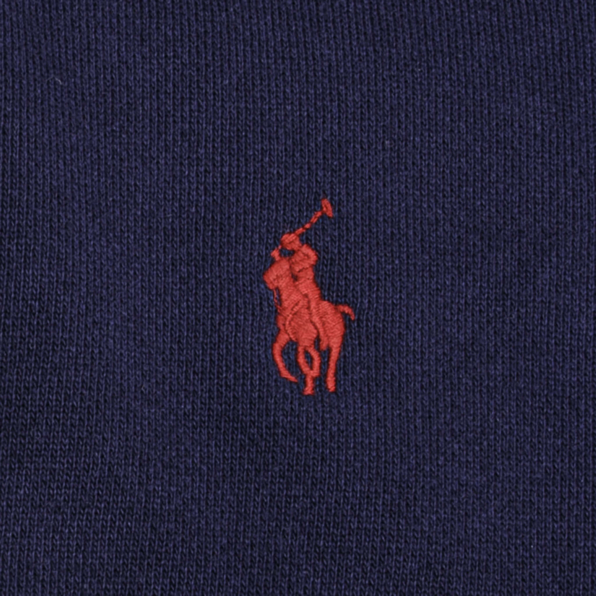 Vintage Ralph Lauren Full Zip Classic Navy Blue Hoodie Sweatshirt Size Medium