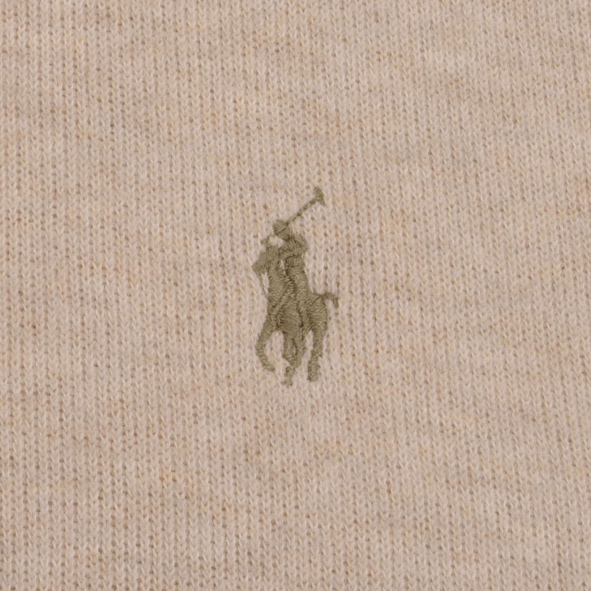 Vintage Polo Ralph Lauren Beige 1990S Quarter 1/4 Zip Sweater Size XL