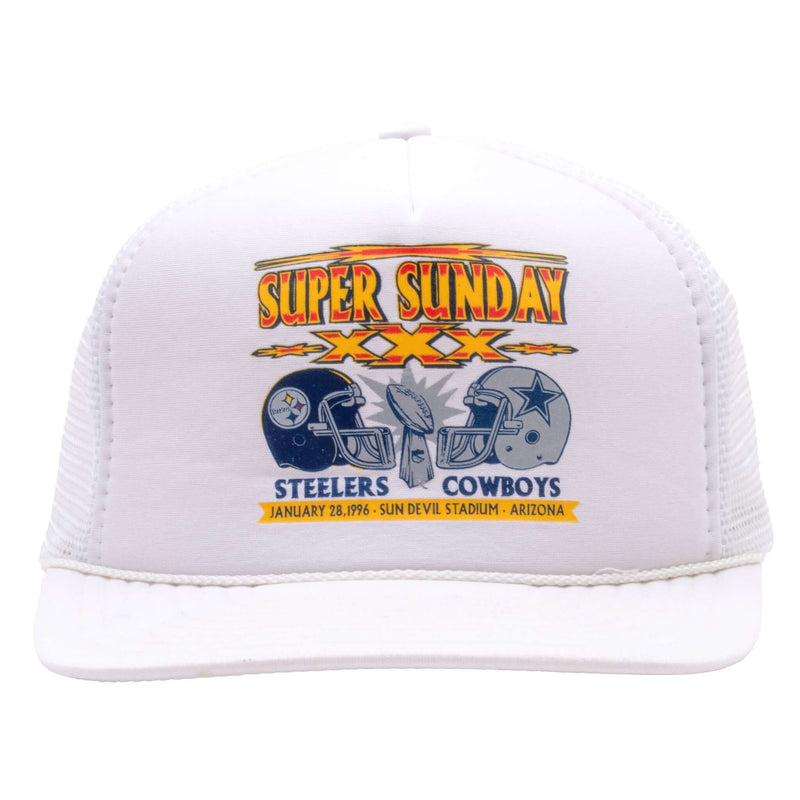 Vintage Nfl Super Bowl XXX Pittsburgh Steelers Vs Dallas Cowboys 1996 Snap Back Cap