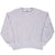 Full front view of a blank gray Russell Athletic crewneck sweatshirt