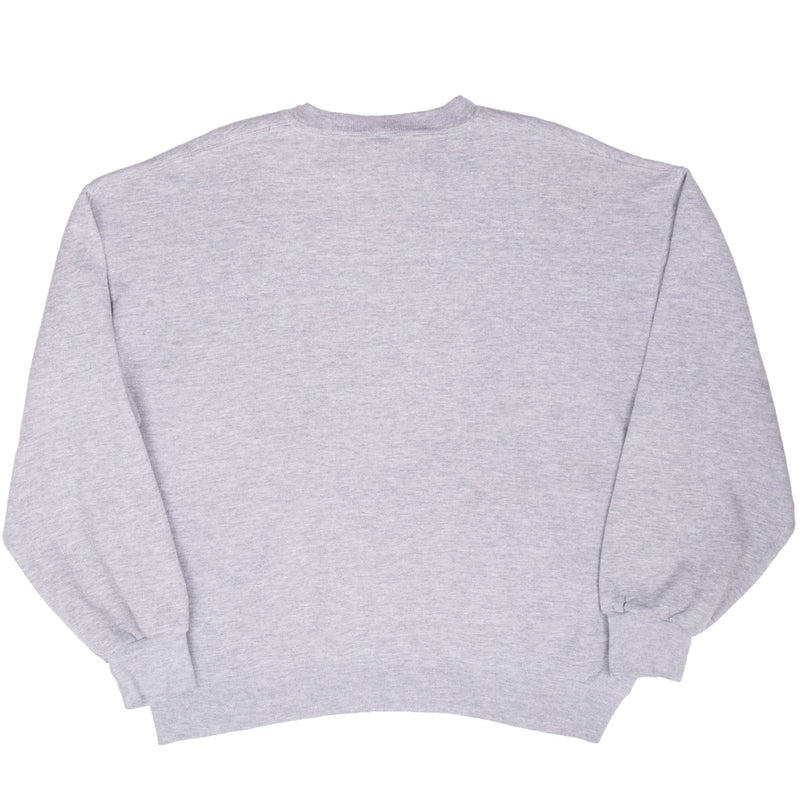 Vintage Russell Athletic Blank Grey Sweatshirt 1990S Size XL Made In Usa