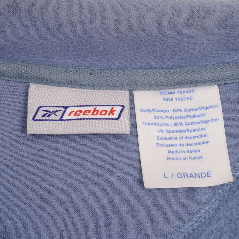 Vintage Quarter 1/4 Zip Reebok Sweatshirt 2000S Size Large