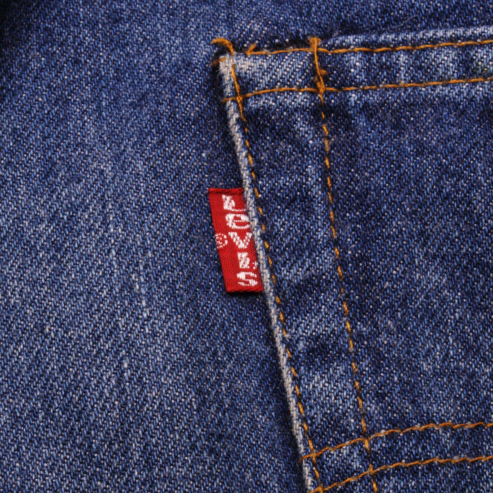 VINTAGE LEVIS 501 JEANS INDIGO WITH SELVEDGE 1980s SIZE W32 L30 MADE IN USA