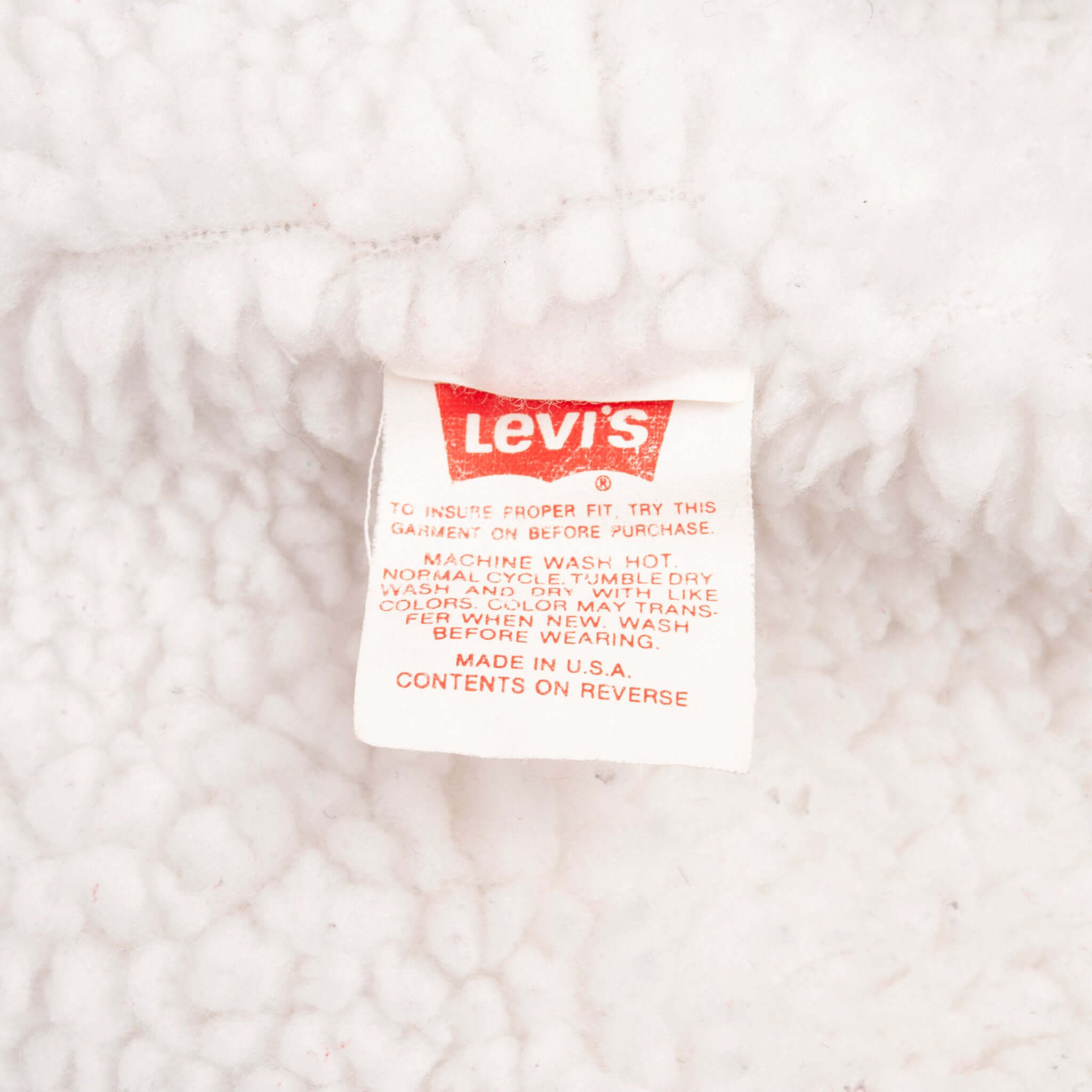 Vintage Levis Sherpa Trucker Denim Jacket Medium Wash Clean 1980s Size 40R Made In USA