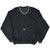 Full front of black Nike pullover windbreaker with center Swoosh and kangaroo pocket