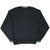 Back of black Nike pullover windbreaker with white striped collar and cuffs