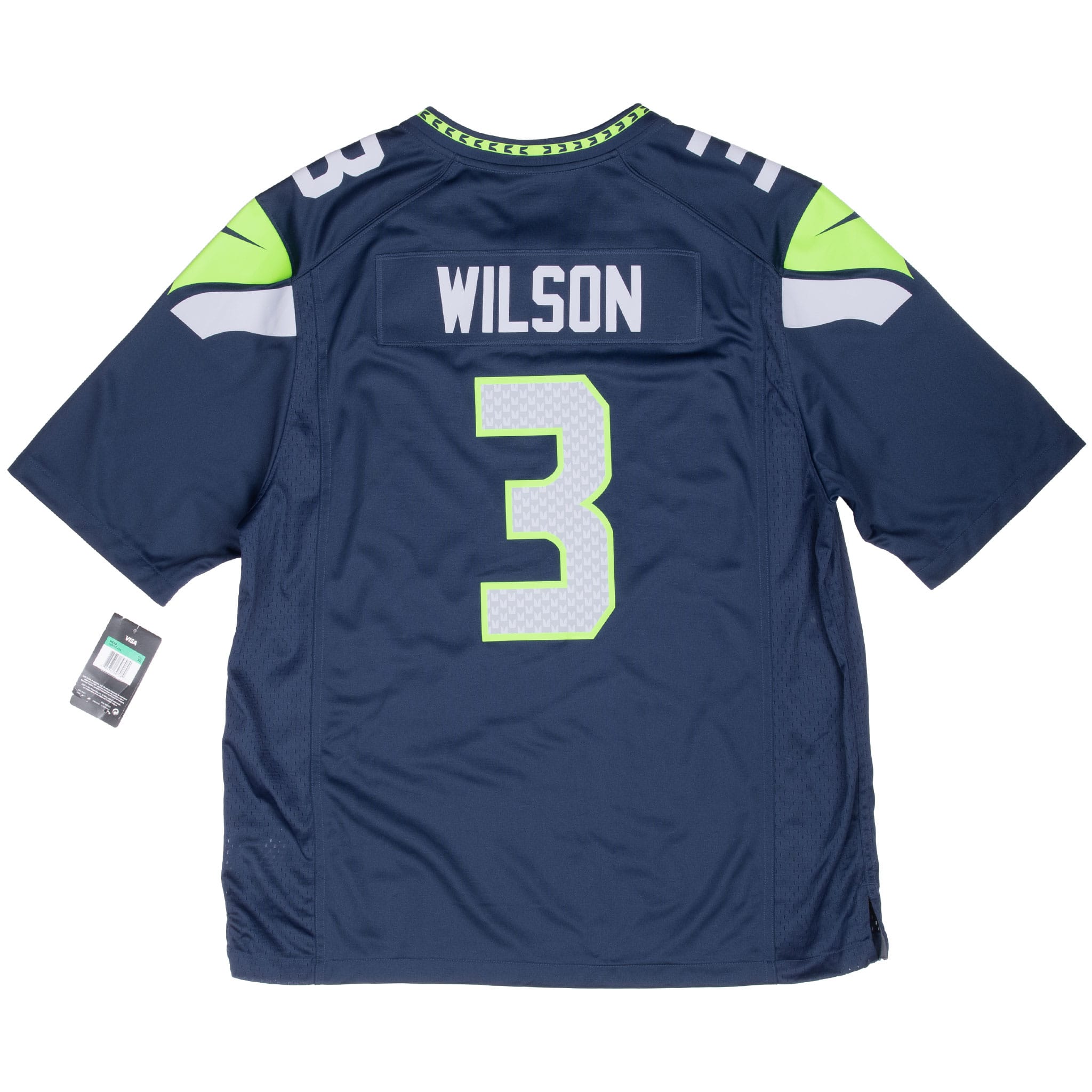 Vintage Nfl Seattle Seahawks Wilson #3 Nike Jersey Size XL Deadstock