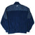 Back of navy St. Louis Blues fleece quarter-zip jacket with striped shoulder panels