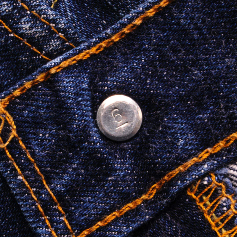Beautiful Indigo Levis 501 Jeans with Selvedge and Single Stitch Pockets 1980s Made in USA with a medium blue wash and a nice contrast of light and medium blue.  Size on Tag 30X33  ACTUAL SIZE 28X30  Back Button #6