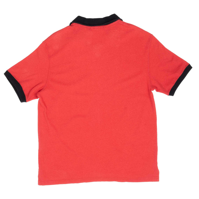 Vintage Ralph Lauren Polo Sport Red Polo Shirt 1990S Size Medium Deadstock