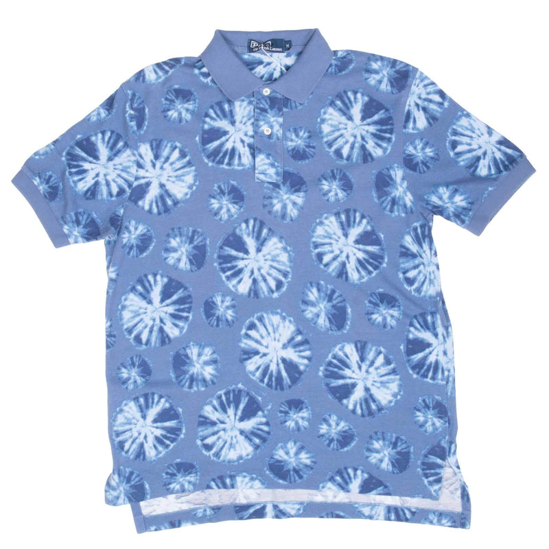 Vintage Ralph Lauren Key West Blue Polo Shirt 1990S Size Medium Deadstock