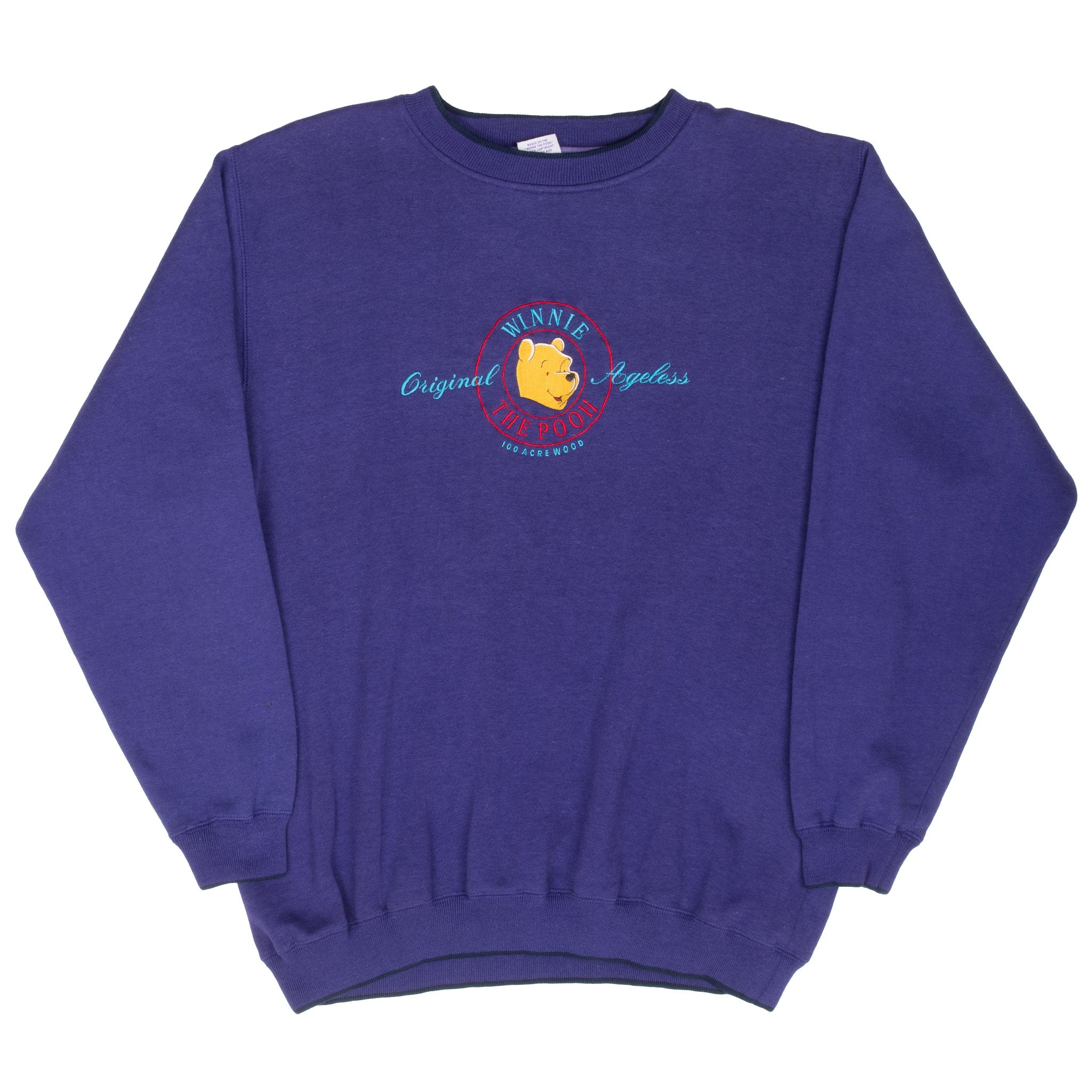Vintage Disney Winnie The Pooh Embroidered 1990S Sweatshirt Size XL Made In Usa
