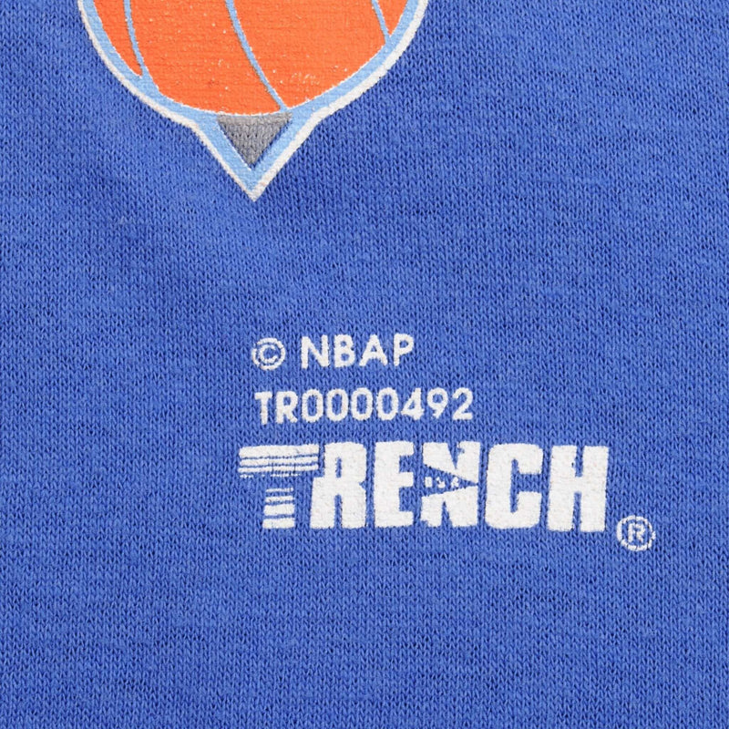 Vintage Blue NBA New York Eastern Conference Champions 1994 Tee Shirt Size XLarge With Single Stitch Sleeves. Made In USA.