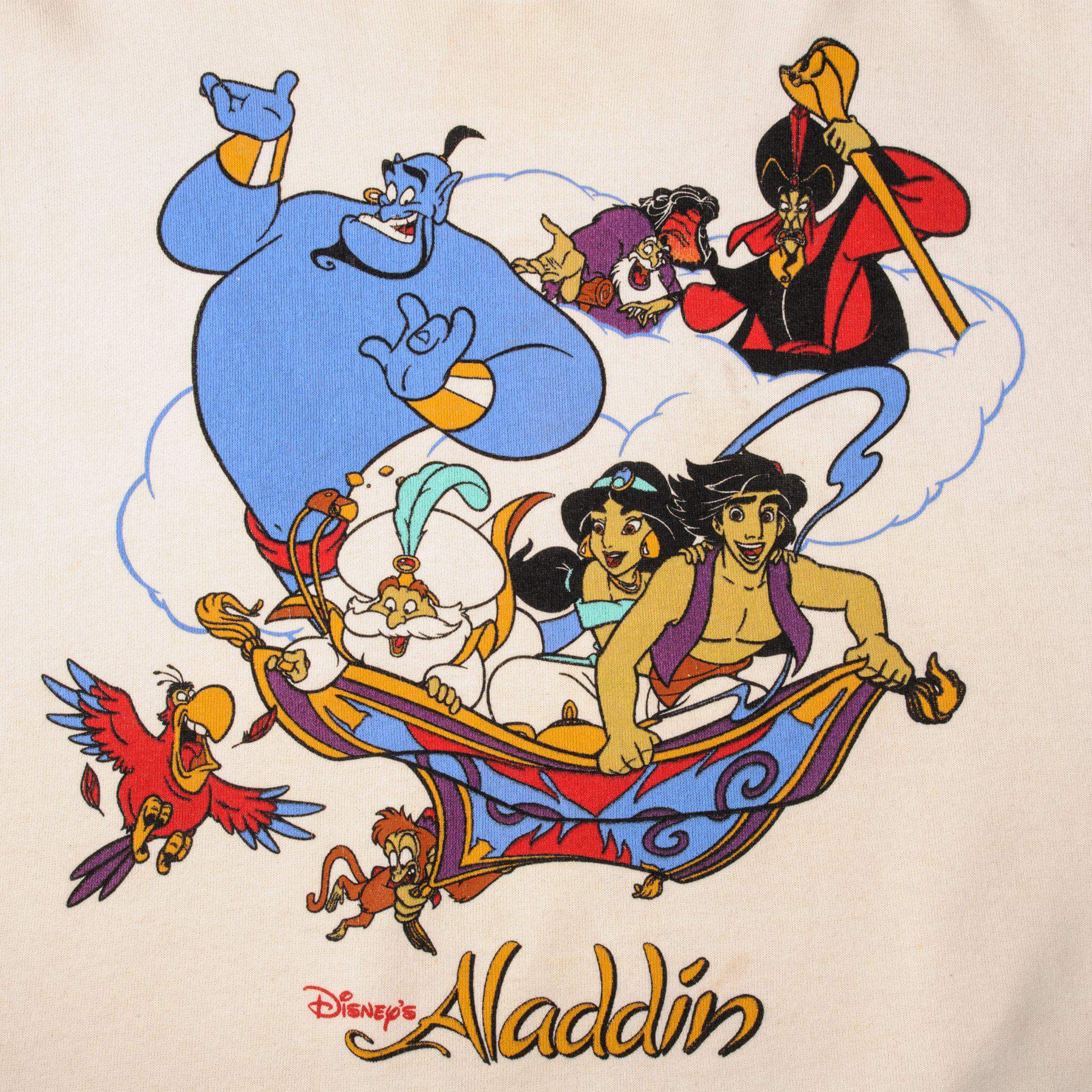 VINTAGE DISNEY ALADDIN SWEATSHIRT 1990S SIZE LARGE MADE IN USA