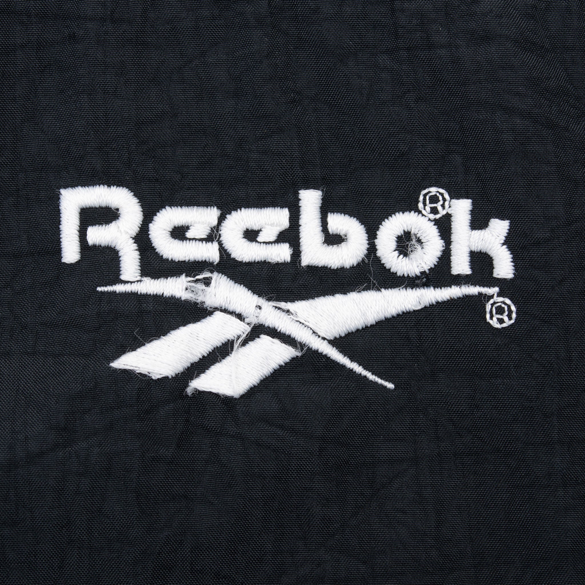 Vintage Reebok Black And White Windbreaker Jacket 1990S Size Large