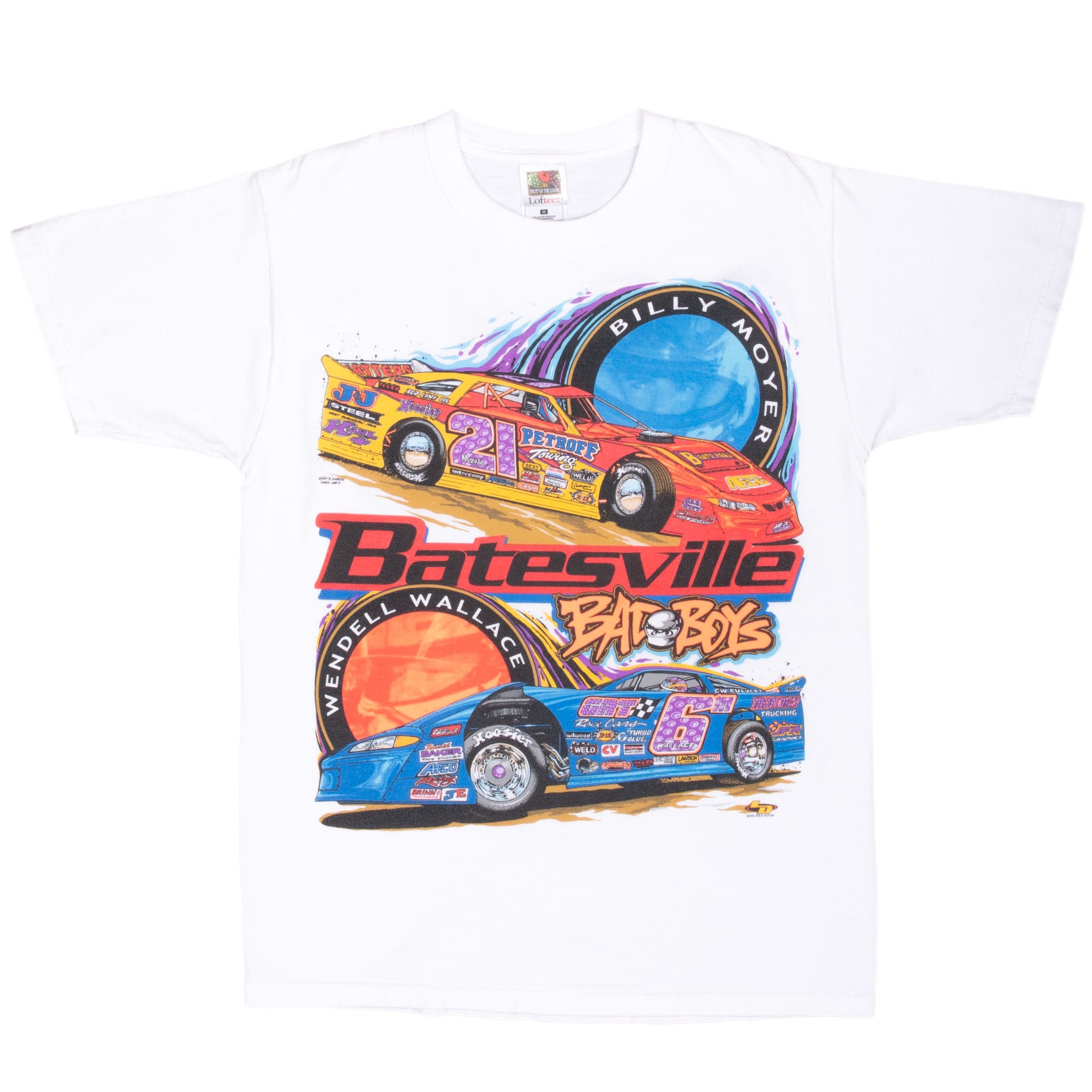 Vintage Racing Billy Moyer Wendell Wallace Batesville 1990S Tee Shirt Size Medium