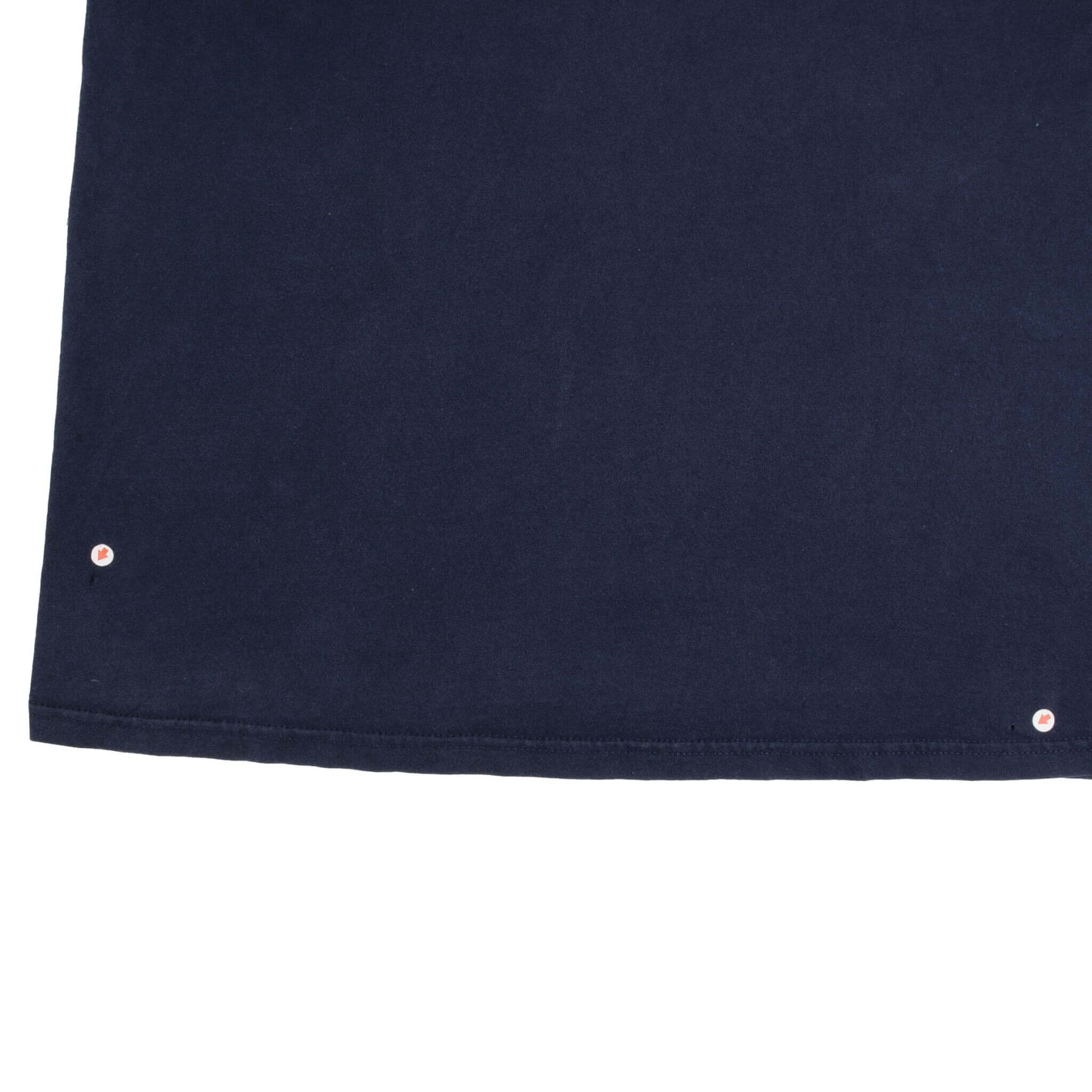 VINTAGE NIKE SPELLOUT EMBROIDERED NAVY BLUE TEE SHIRT 1990S SIZE LARGE