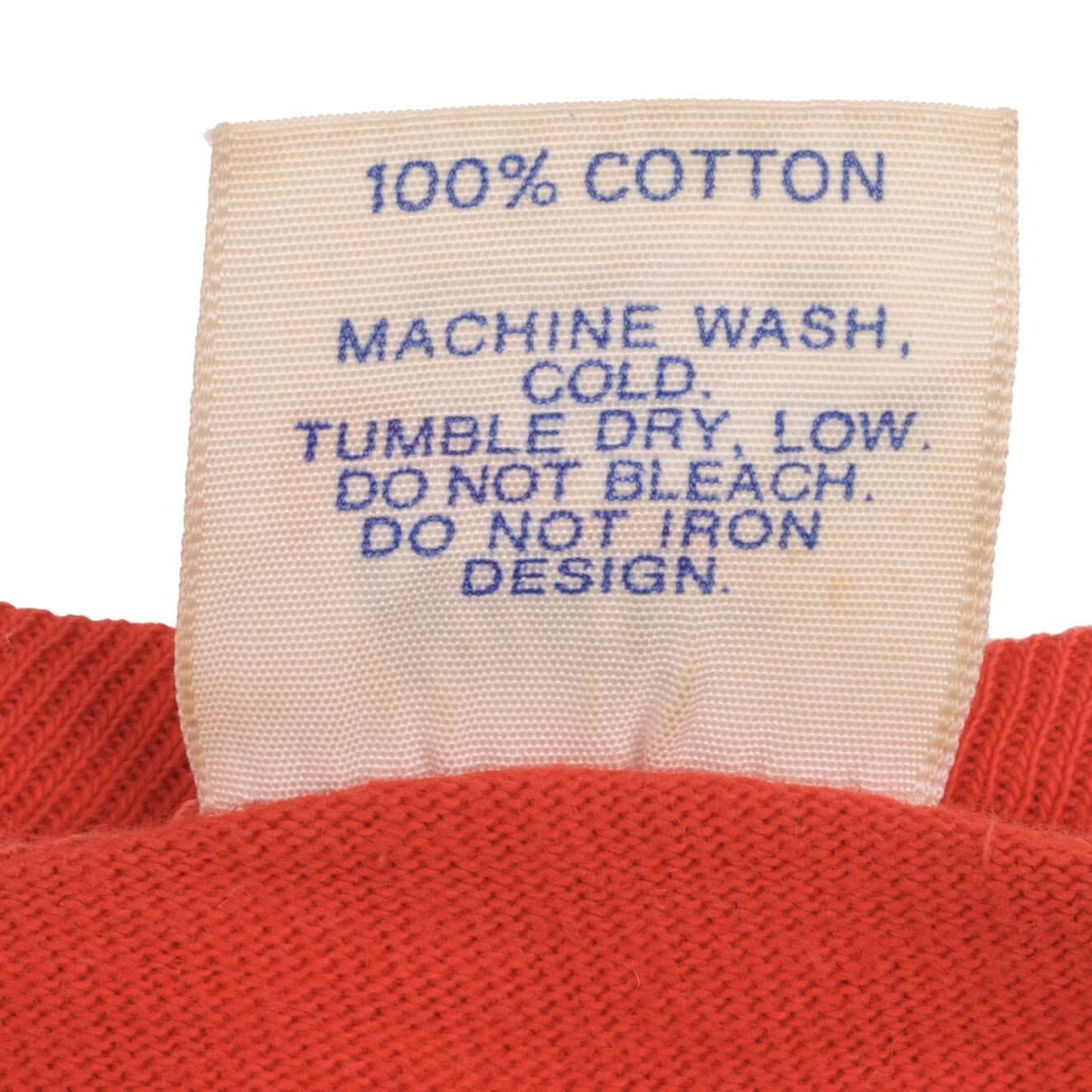 Vintage Nike Spellout Swoosh Red Tee Shirt 1970S Size XL Made In USA With Single Stitch Sleeves