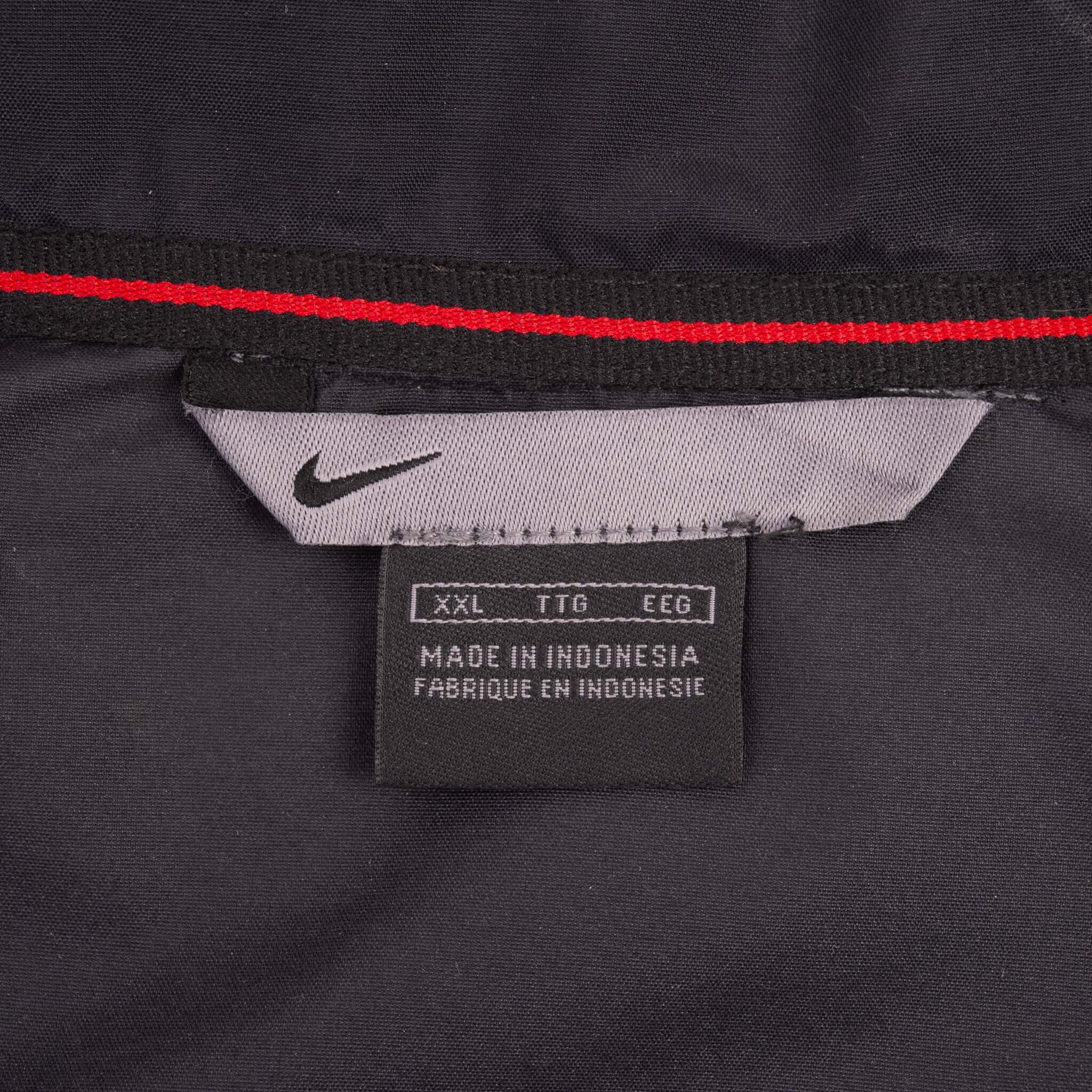 Vintage Nike Classic Black Windbreaker Jacket 2000S Size 2XL