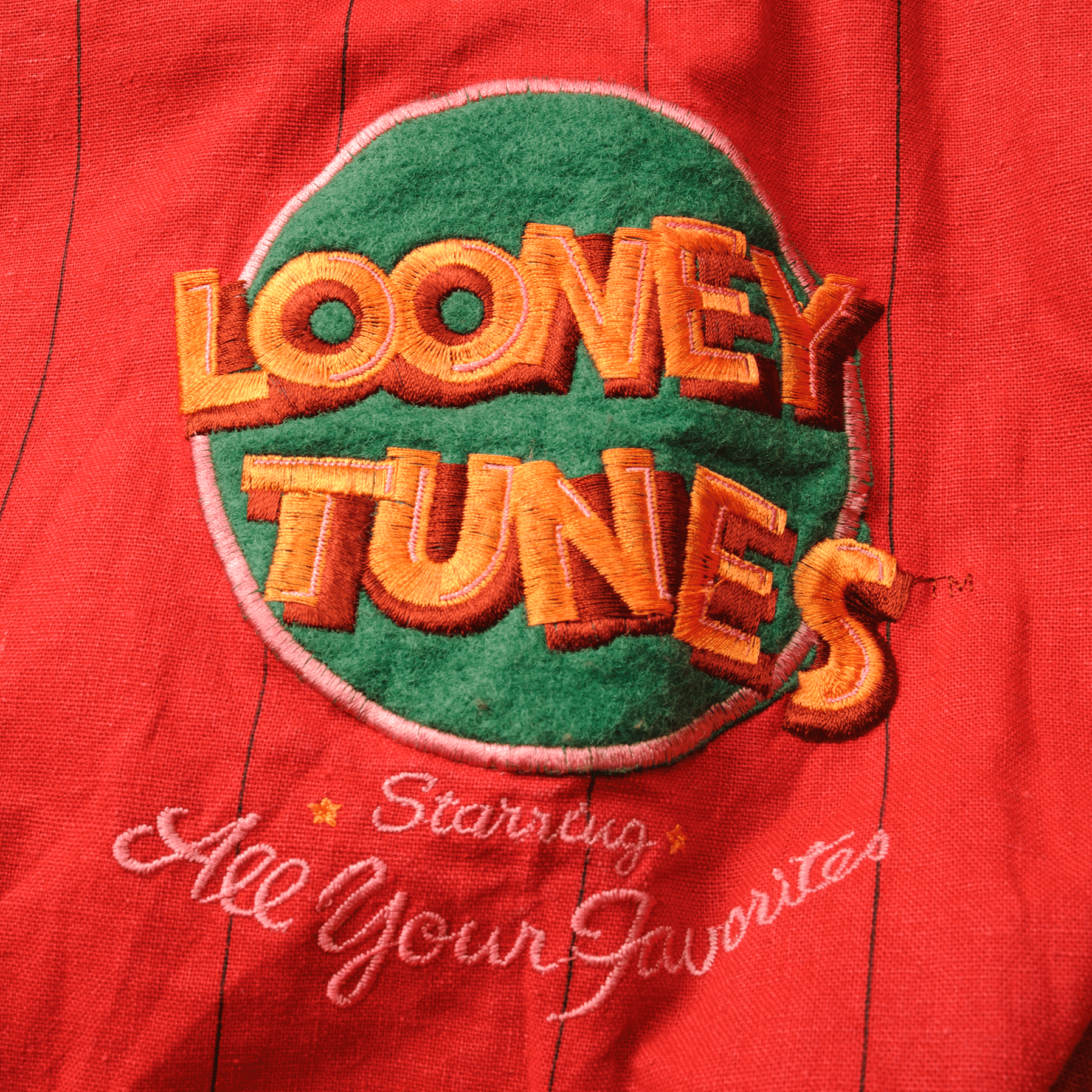 Vintage Warner Bros Looney Tunes All Star Shows Burbank Goes To Broadway Jacket 1993 Size L