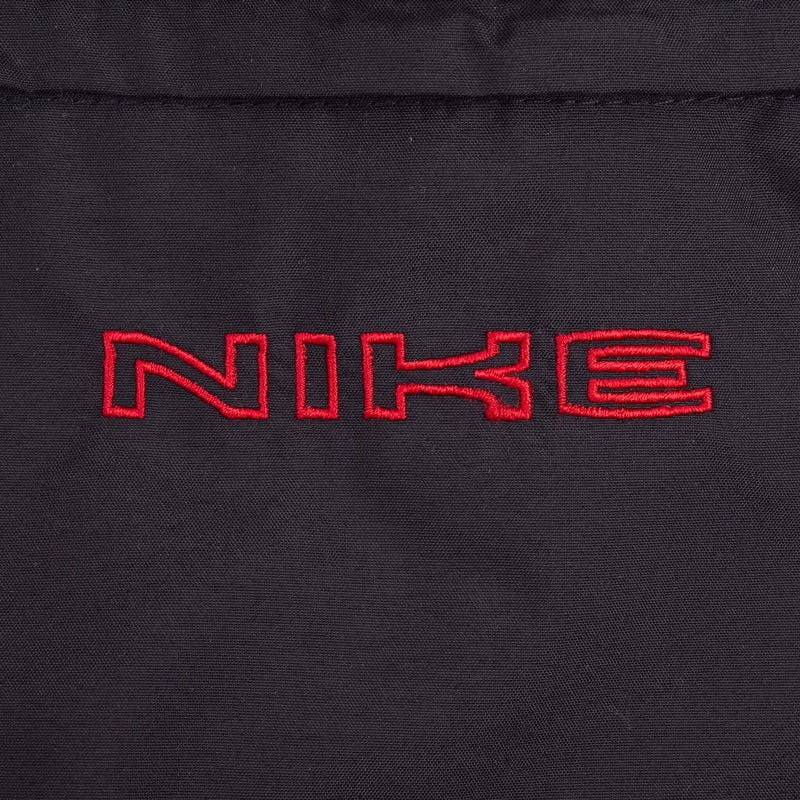 Vintage Nike Classic Black Windbreaker Jacket 2000S Size 2XL