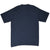 Back of plain navy short-sleeve T-shirt