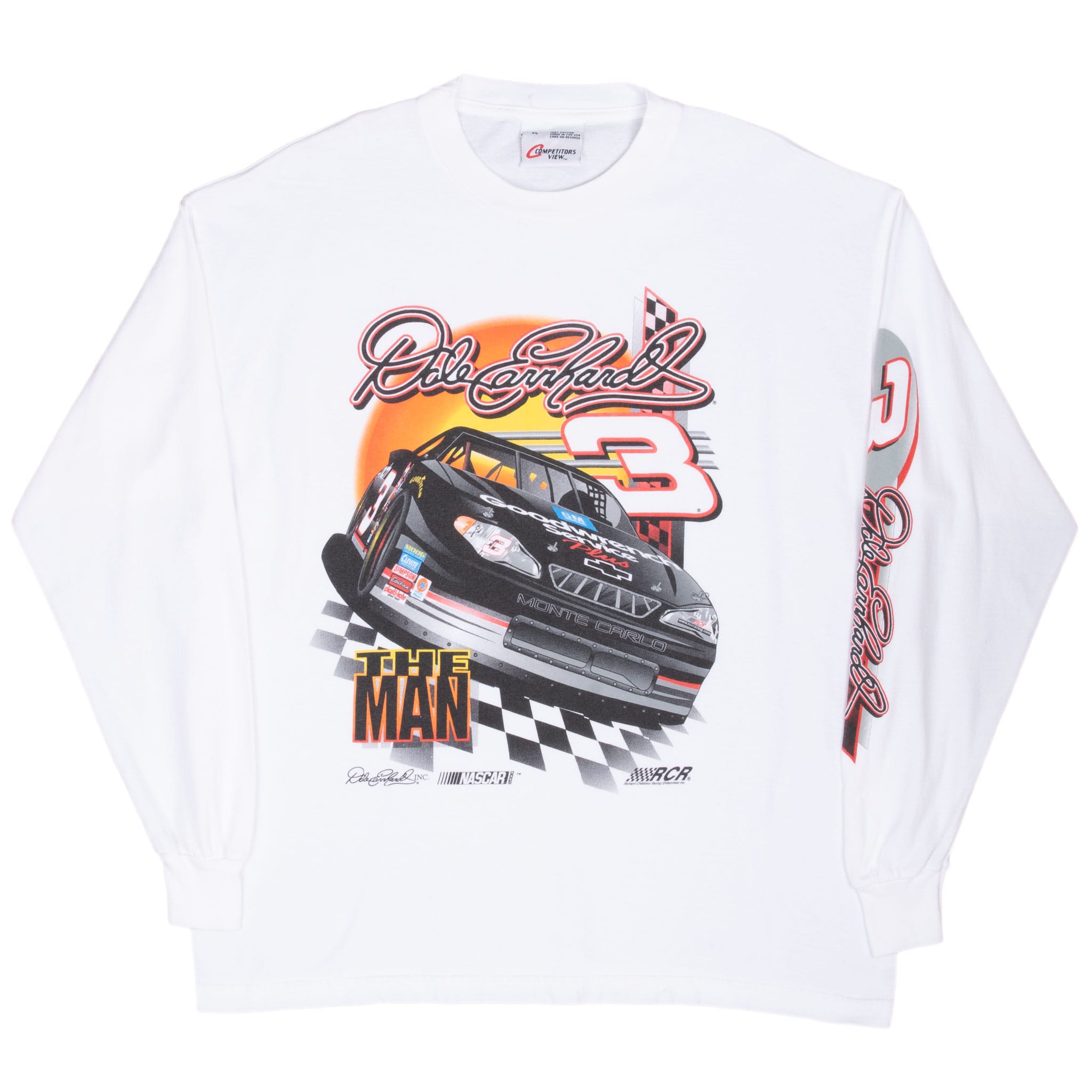 Vintage Nascar Dale Earnhardt 2000 Long Sleeve Tee Shirt Size XL Made In Usa