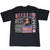 Back of black Chicago Bears T-shirt with Neal Anderson portrait, stats, biography, and NFL logo