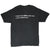 Back of black BMW T-shirt with white text reading “I never knew BMW made cars ...until I passed one!”