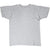 Back view of a plain heather gray Champion short-sleeve T-shirt