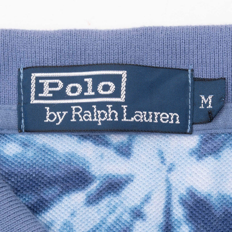 Vintage Ralph Lauren Key West Blue Polo Shirt 1990S Size Medium Deadstock