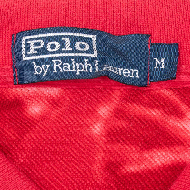 Vintage Ralph Lauren Key West Red Polo Shirt 1990S Size Medium Deadstock