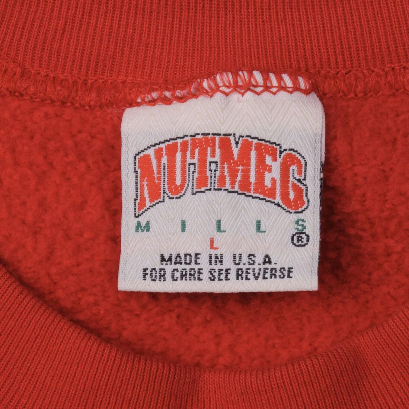 Vintage NBA Chicago Bulls 1990S Nutmeg Mills Sweatshirt Size Large Made In USA