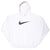 Vintage Nike Big Swoosh White Hoodie Sweatshirt 1990S Size 2Xl Made In Usa
