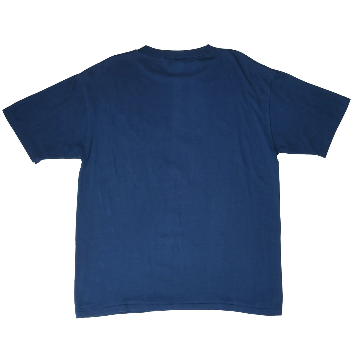 Back of plain navy Chicago Bears short-sleeve T-shirt