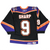 Back of black Philadelphia Phantoms jersey with Sharp name and large number 9