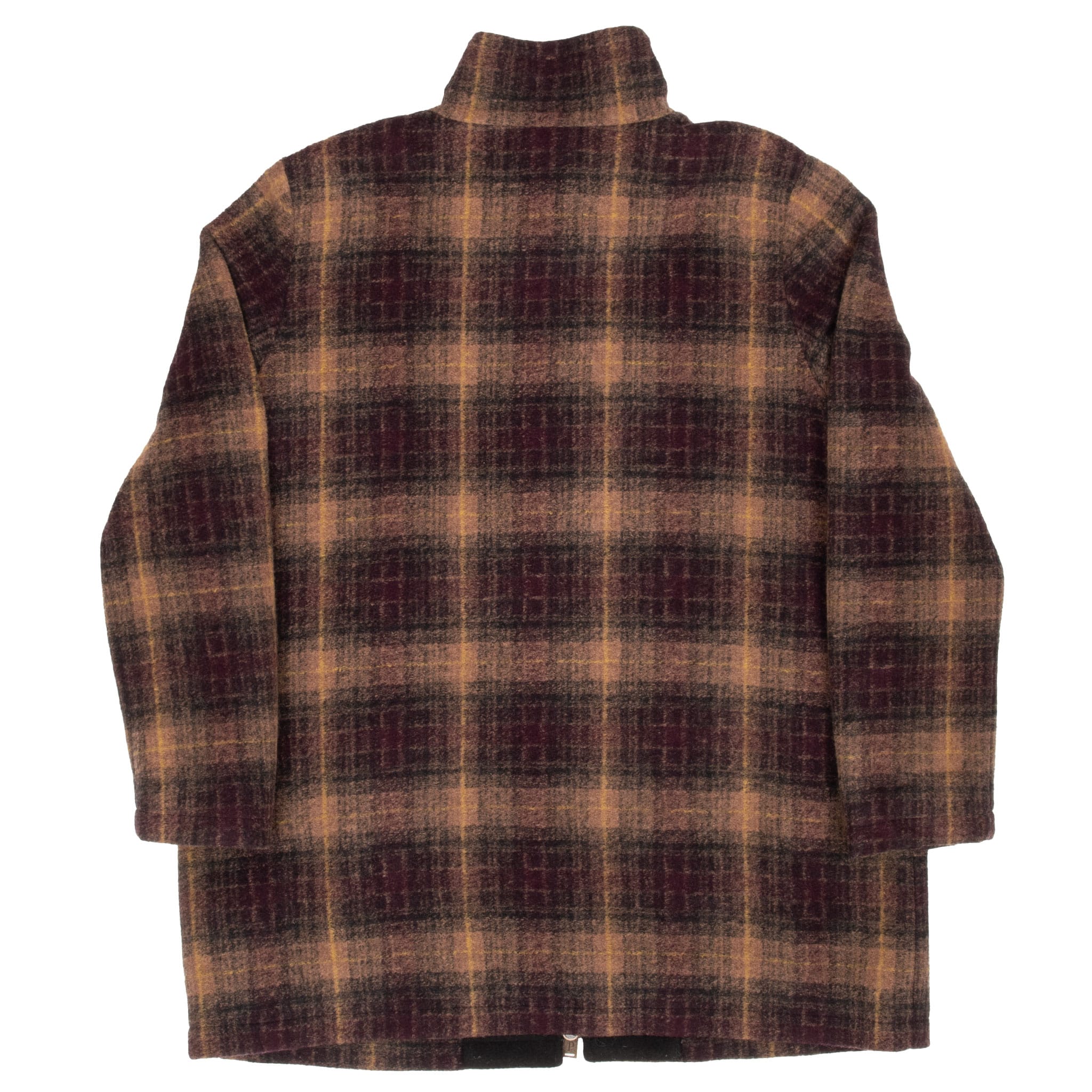 Vintage Pendleton Woolen Brown Plaid Coat Jacket 2000S Size XL