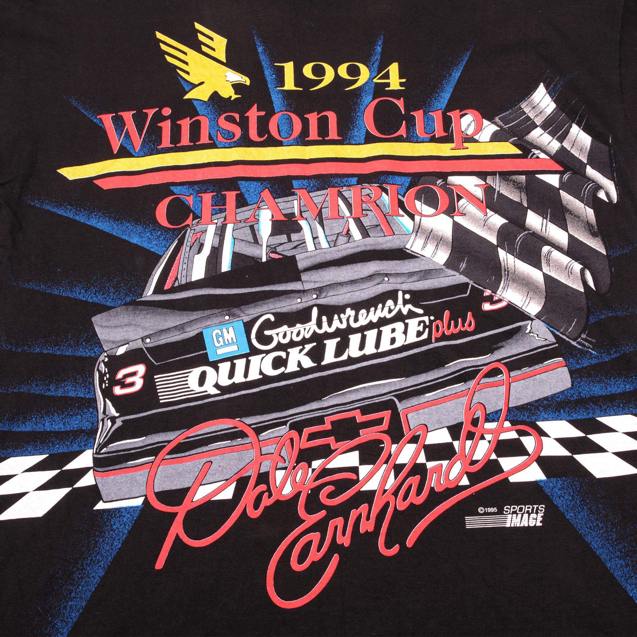 VINTAGE NASCAR DALE EARNHARDT TEE SHIRT 1995 SIZE XL MADE IN USA